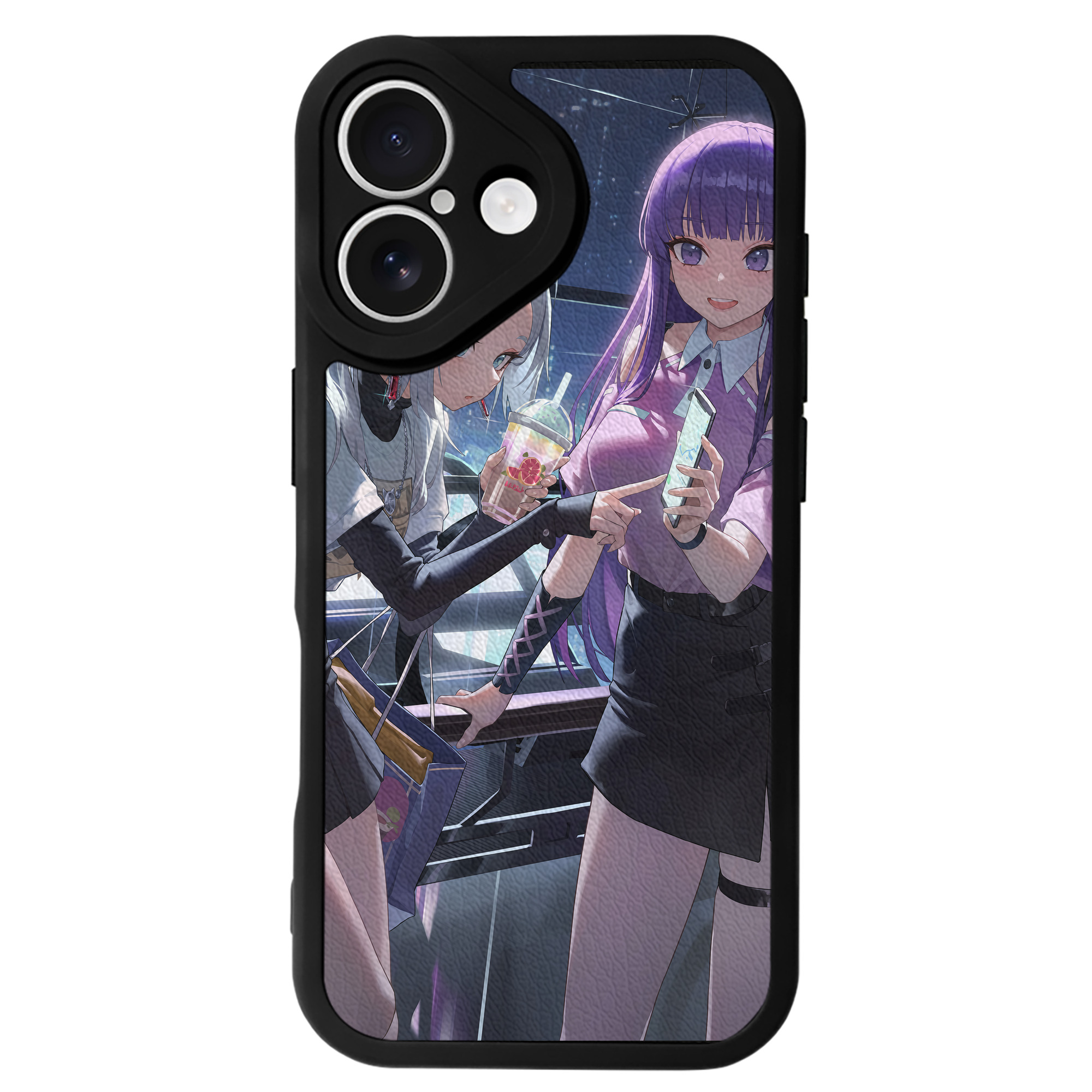 （画像用） 葬送のフリーレン Frieren 【iPhone 16シリーズ対応】シリコンスマホケース（レザー調） 材質：シリコン